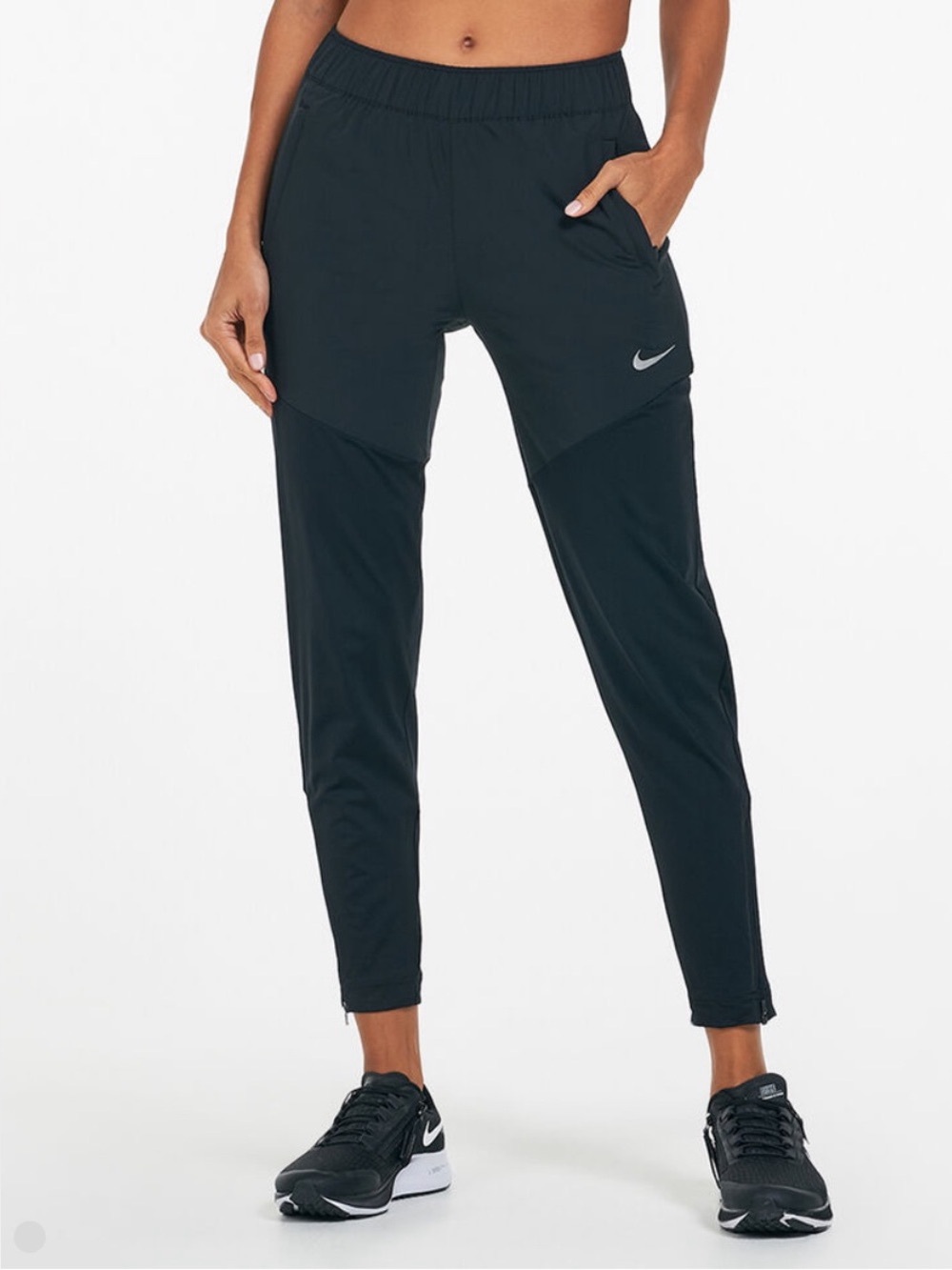 Nike Dri-fit Essential Running Black Track Pants Ladies Size S NWT